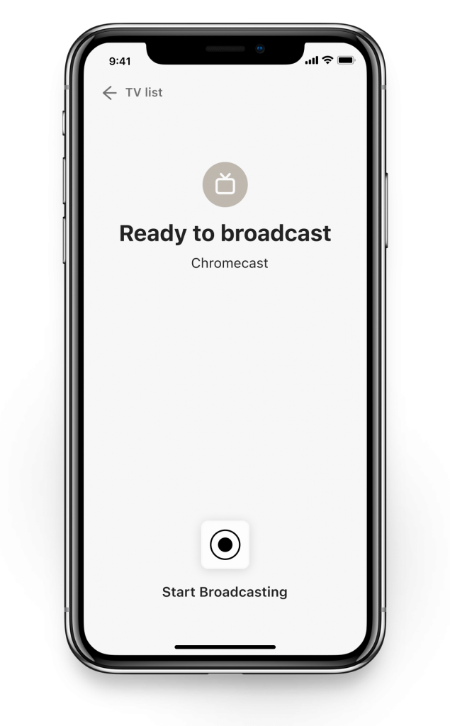 step 2 broadcast chromecast