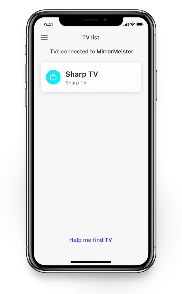iPhone sharp tv