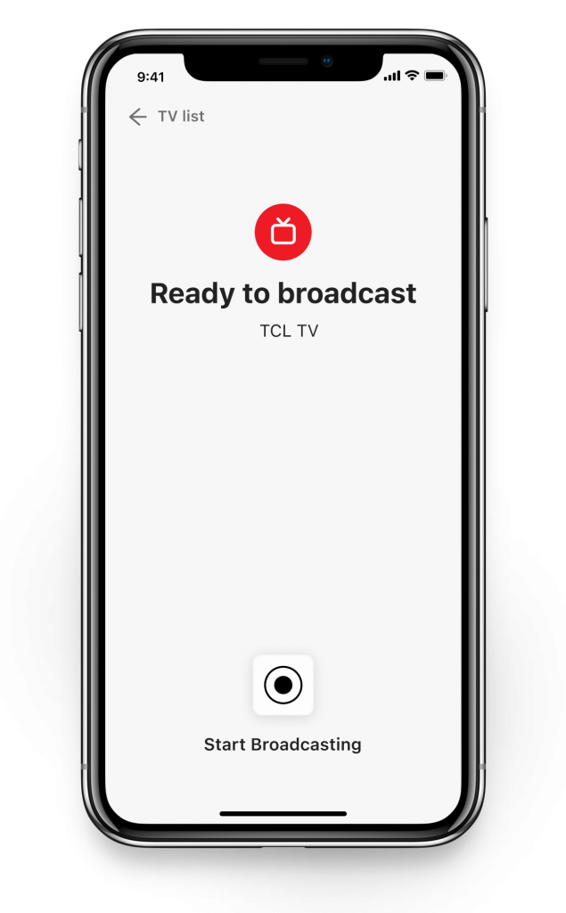 iPhone broadcast