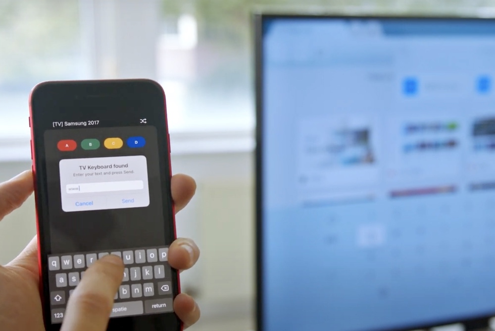 samsung smart tv remote app with keyboard