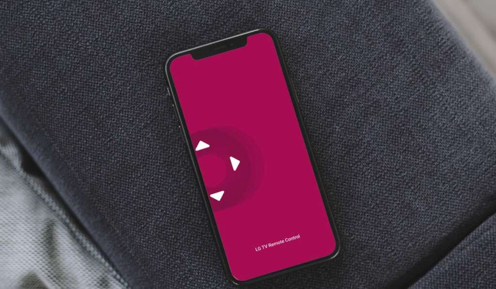 LG Tv remote app logo on an iPhone